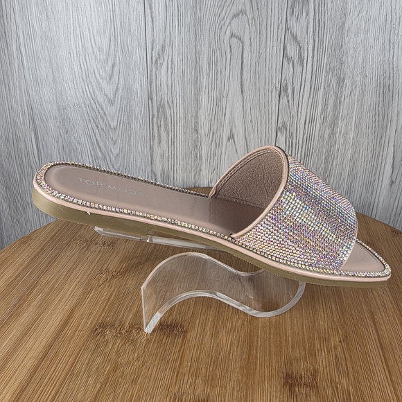 Womens Rhinestone Sandals - Picture 5 of 11